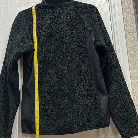 Columbia Plush Sherpa Full Zip Black Medium Jacket, VGUC - Picture 3 of 7